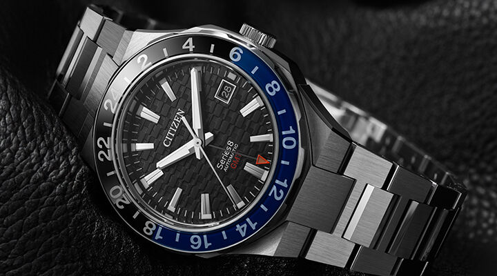 Series8 watches, featuring Series 8 880 GMT model NB6031-56E image.