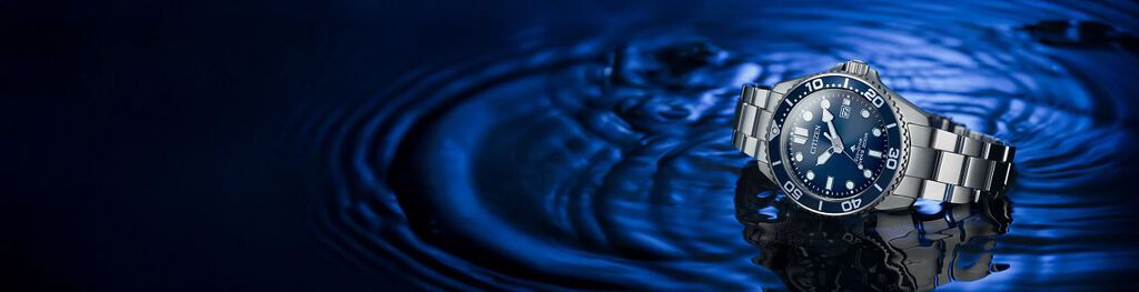 Promaster Dive watches/Promaster Sea watches featuring Promaster Dive watch model BN0260-54L on a water background