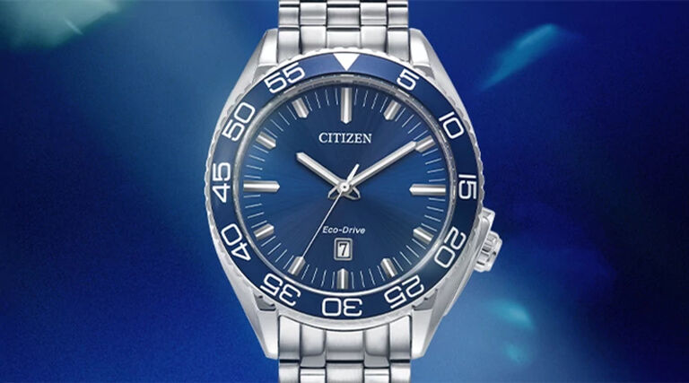 Shop Men's Sport Luxury watches. Banner image featuring model AW1770-53L.