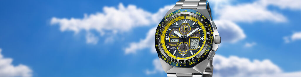 Men's Promaster Air watches, featuring Promaster Skyhawk A-T model JY8125-54L image.