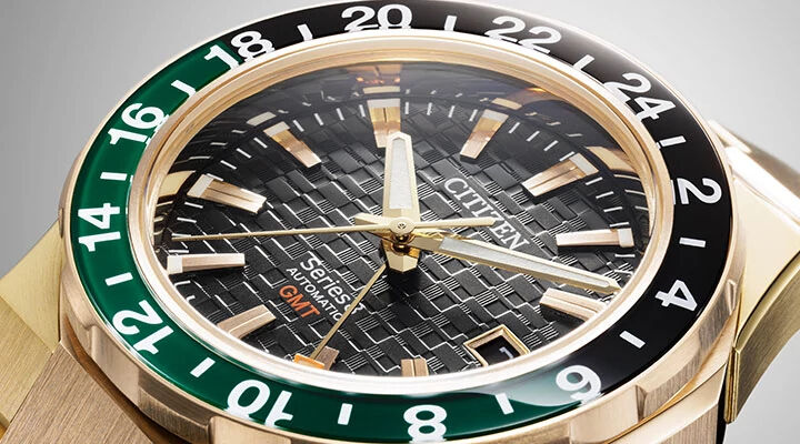 Men's Gold-Tone watches, featuring Series8 880 GMT watch model NB6033-51E