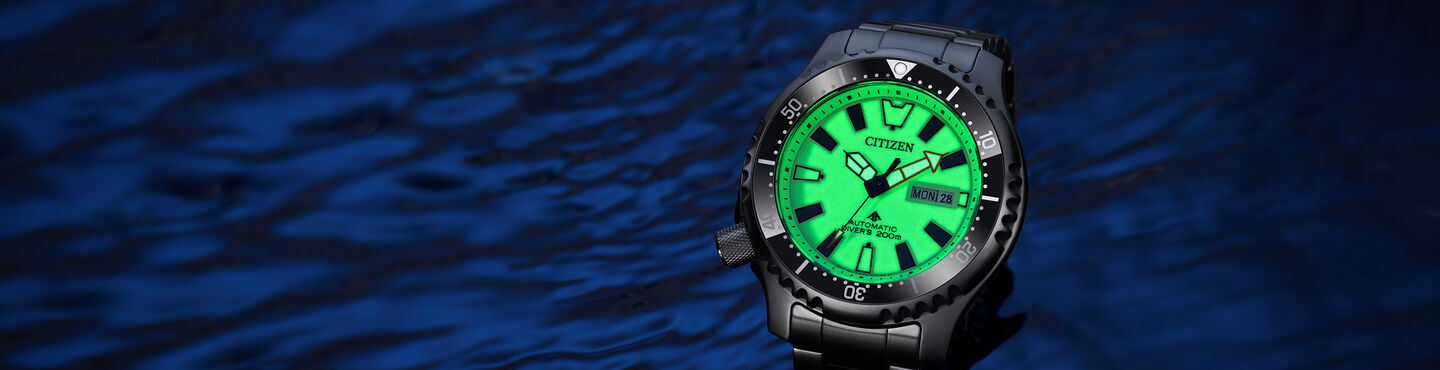 Promaster Dive Automatic Watches, feature Promaster Dive Automatic model NY0155-58X image.