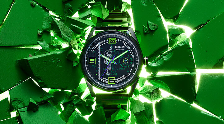 Mettant en vedet la montre Hulk, modèle BM7675-57W