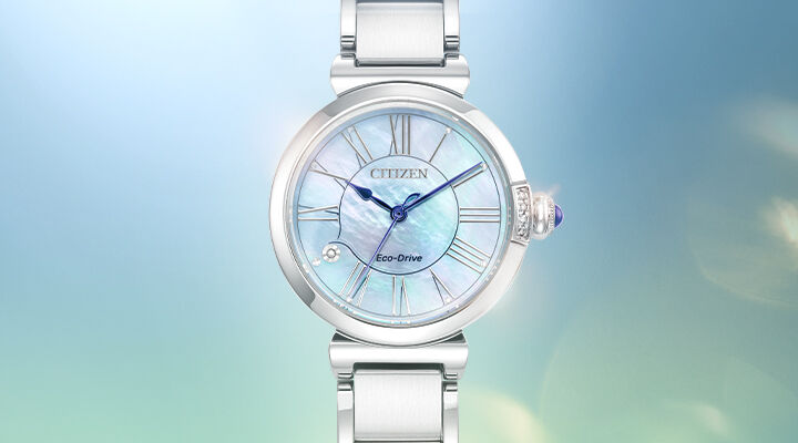 Featuring the Citizen L Mae watch model EM1060-52N