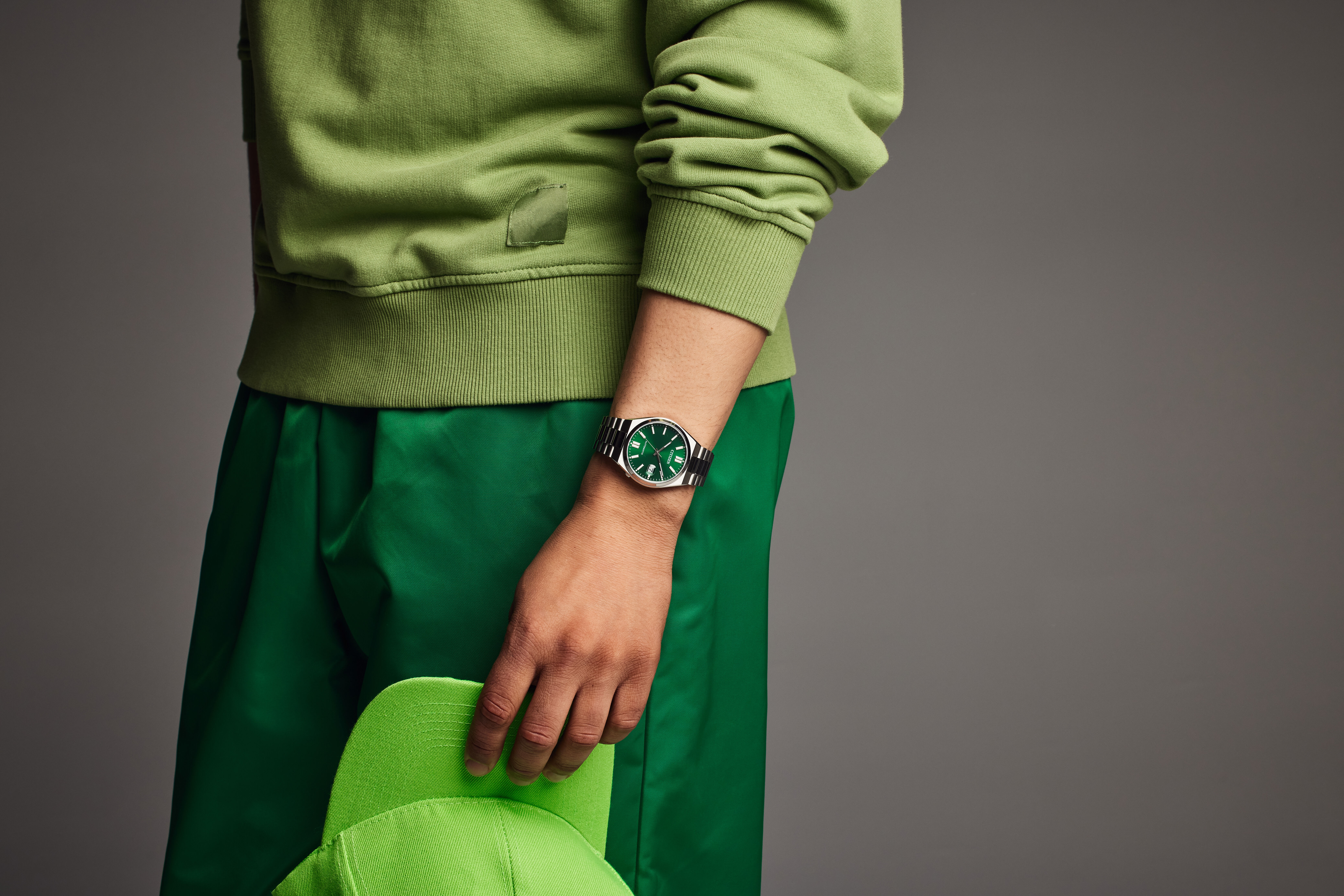 TSUYOSA Green Dial Stainless Steel Bracelet NJ0150-56X | CITIZEN