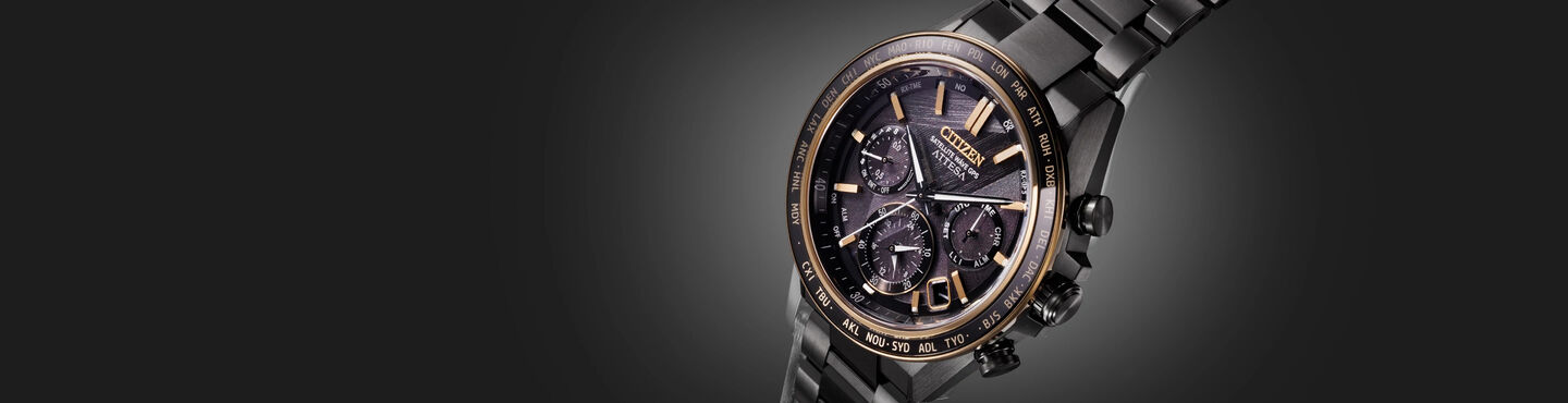 Featuring the Citizen Online Exclusive ATTESA watch model CC4078-51E