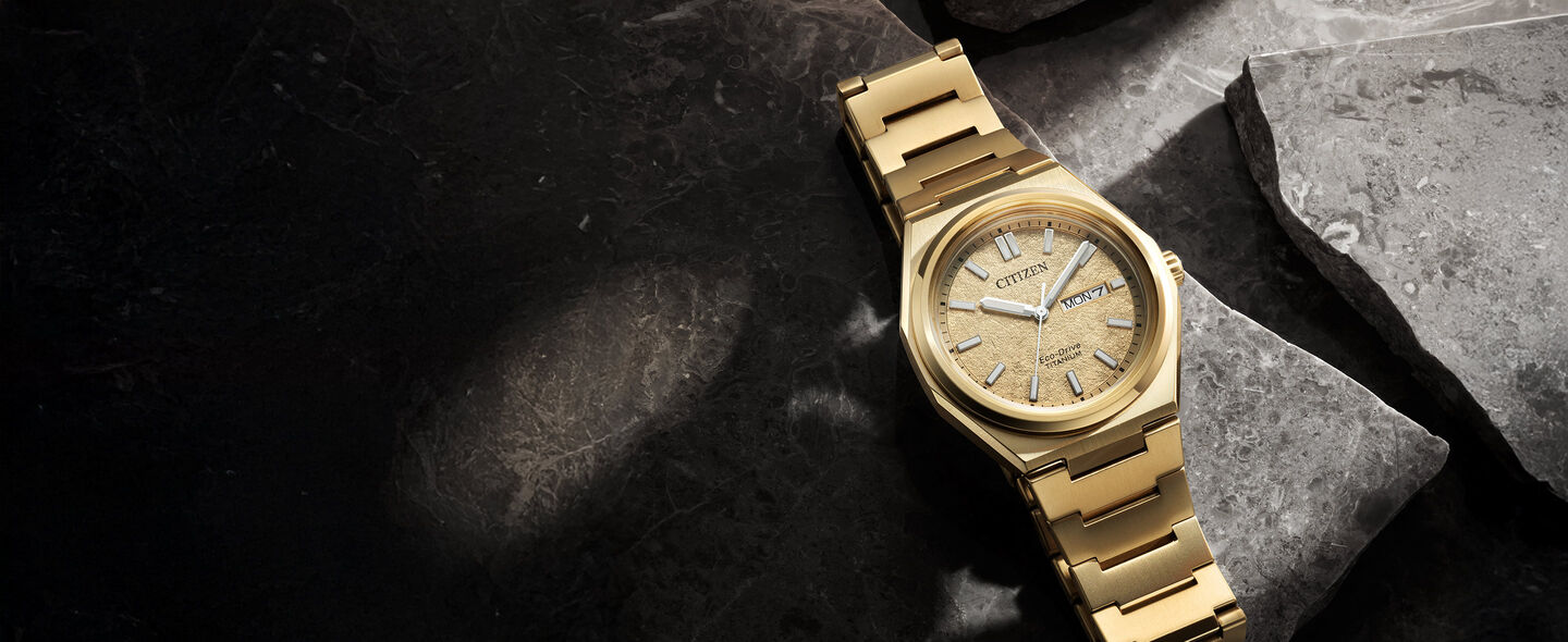 Montre Zenshin Eco-Drive pour femme mettant en vedette le mod&egrave;le Zenshin_AW0132-55P