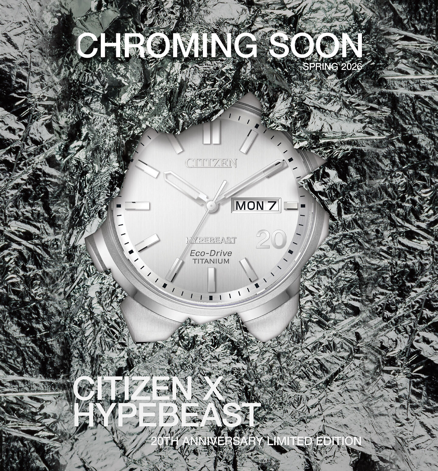 Coming Soon; CITIZEN x Hypebeast Zenshin 20th Anniversary Limited Edition Watch Teaser Image