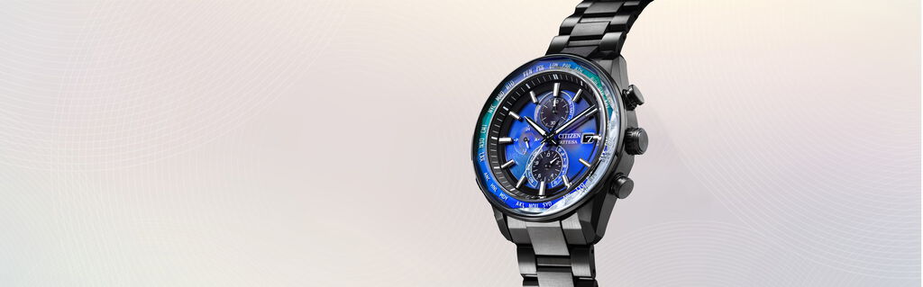 Mettant en vedet la montre ATTESA, modèle AT8314-53L
