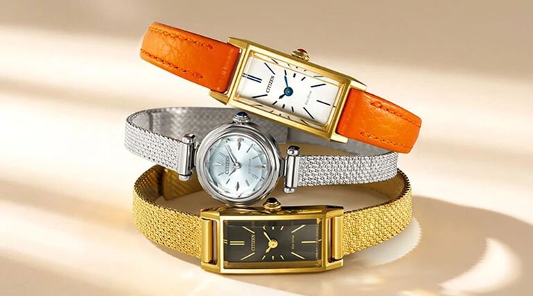 Mettant en vedet la montre Fio , mod&egrave;le  EG7122-04A, EG7081-51L et EG7086-57P