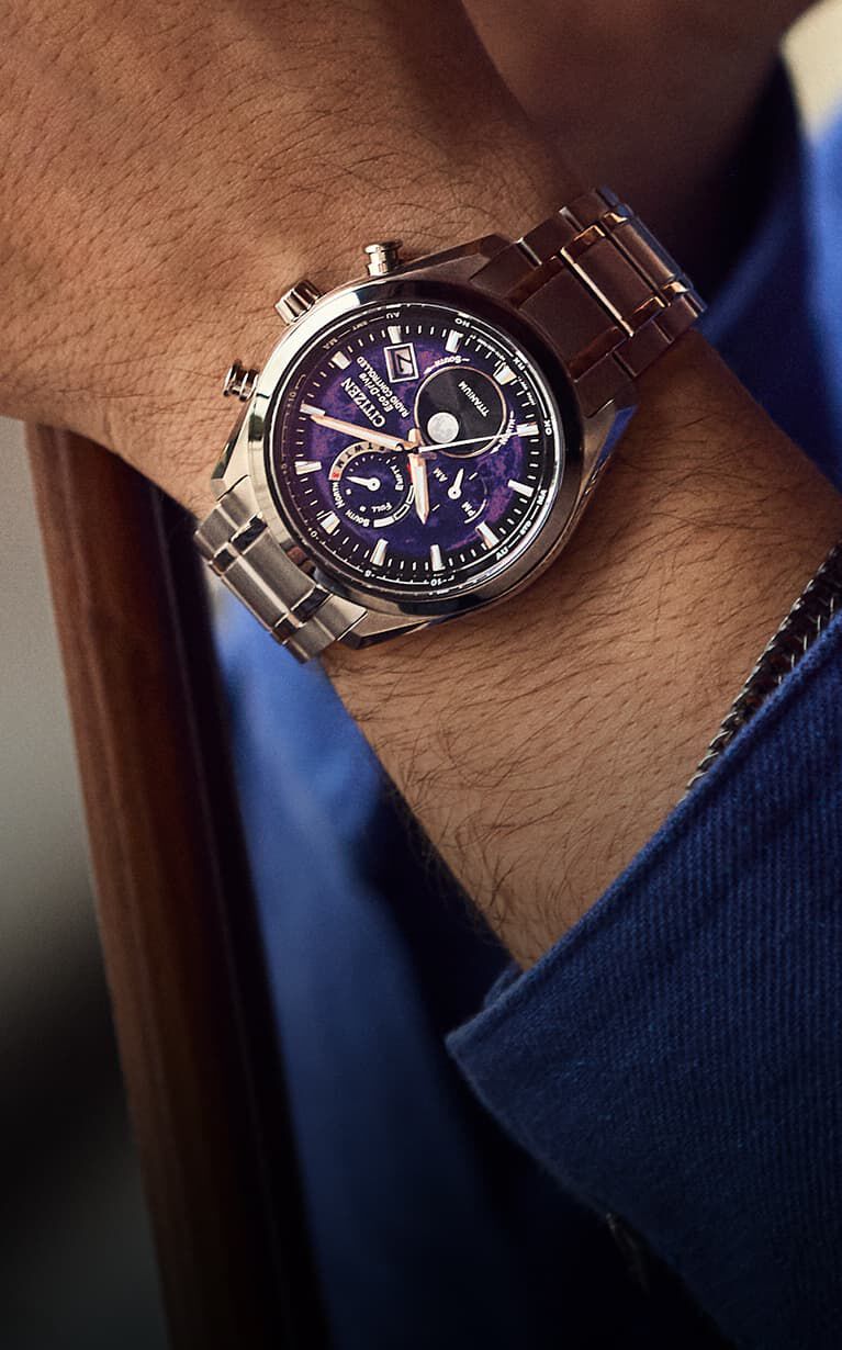Featuring the Citizen Tsuki-Yomi watch models BY1010-81Z