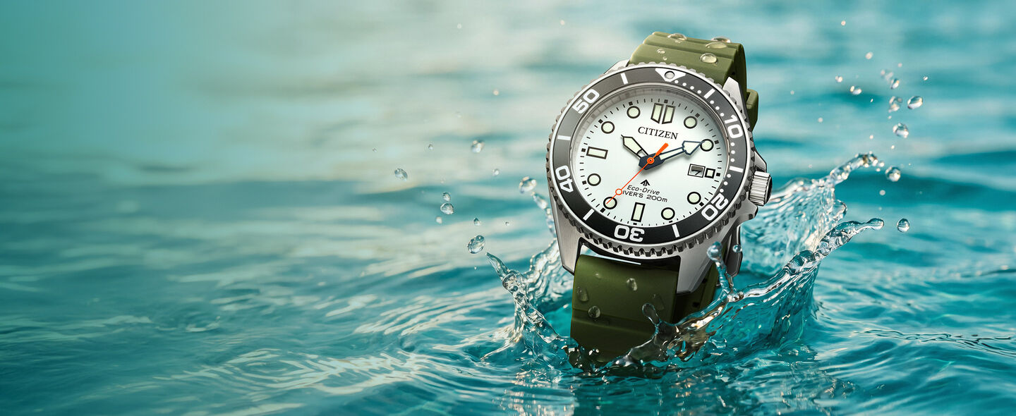 Men's Promaster Dive Eco-Drive watch featuring the Promaster Dive model BN0265-00A