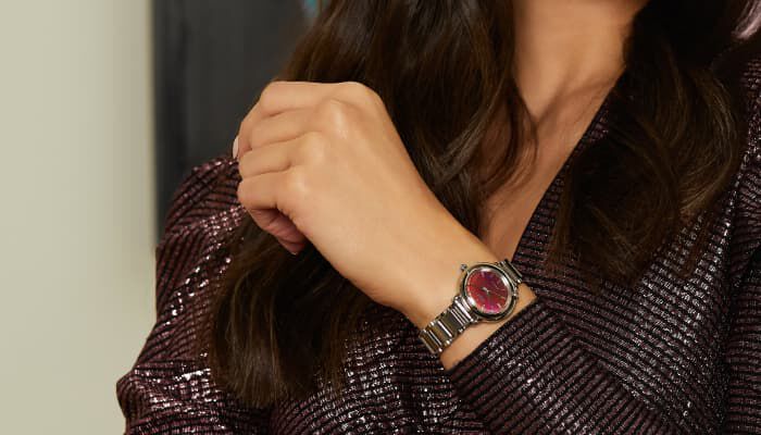 women wearing the Citizen L Arcly watch model EM1091-67X