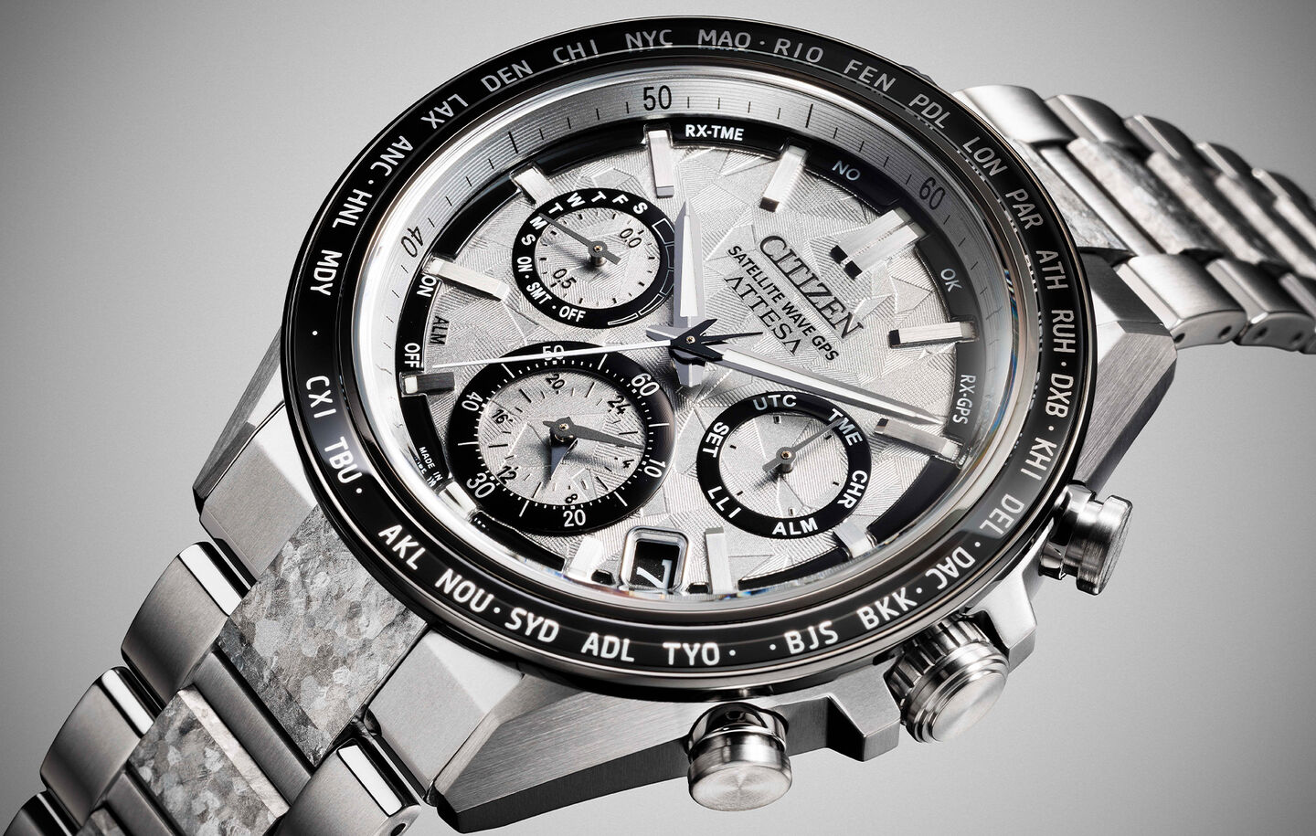 Featuring the ATTESA Platinum Shine watch model CC4076-65A