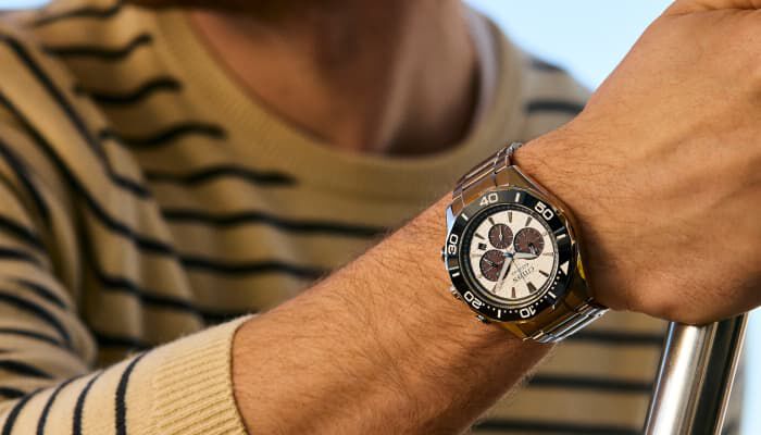 Featuring the Endeavor Chrono watch models CA4730-59A