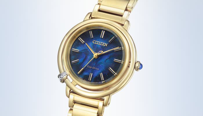 Featuring the Citizen Luxury L Arcly watch model EM1099-57L