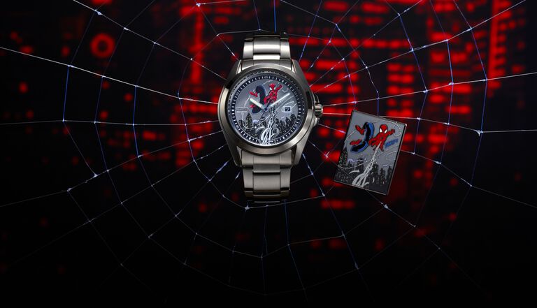 Mettant en vedet la montre Marvel Spider-Man Swings , mod&egrave;le AW1437-61W