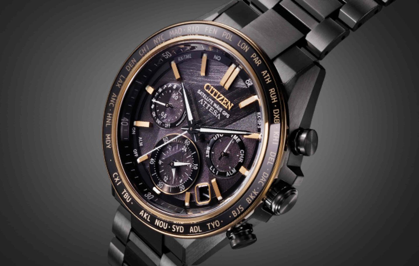 Featuring the ATTESA LIGHT In BLACK watch model CC4078-51E