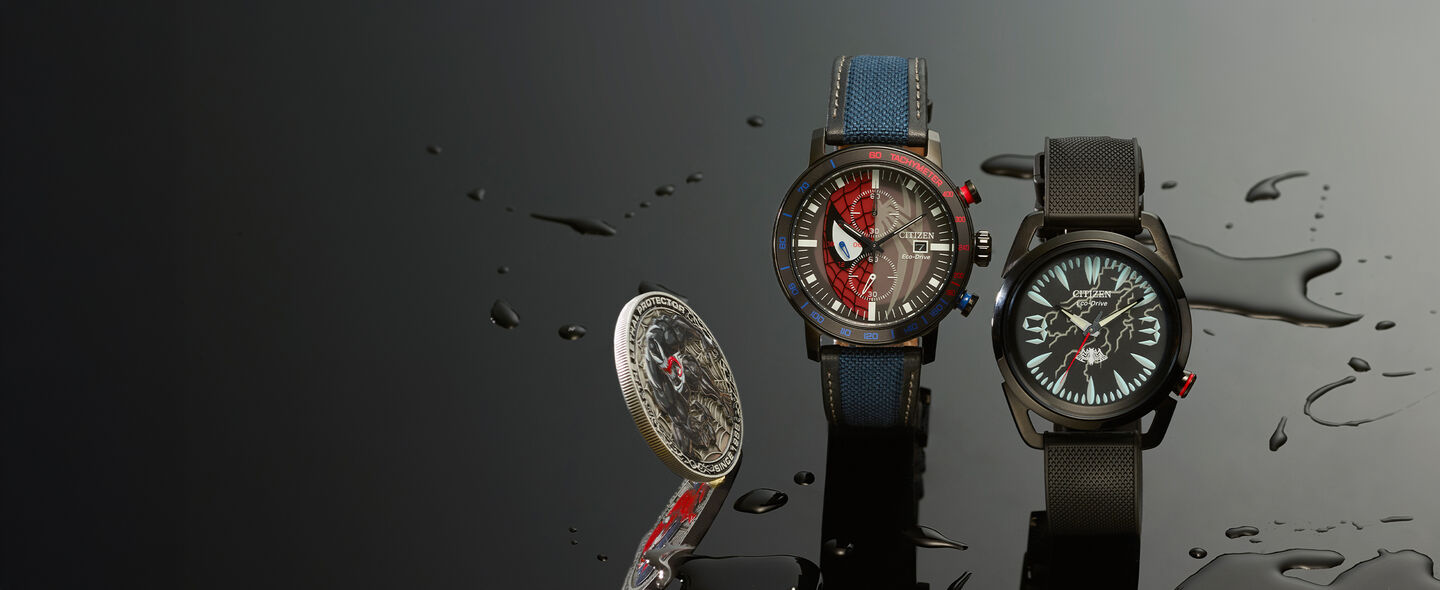 Featuring the Marvel watch models CA0855-47W and AW2065-41W