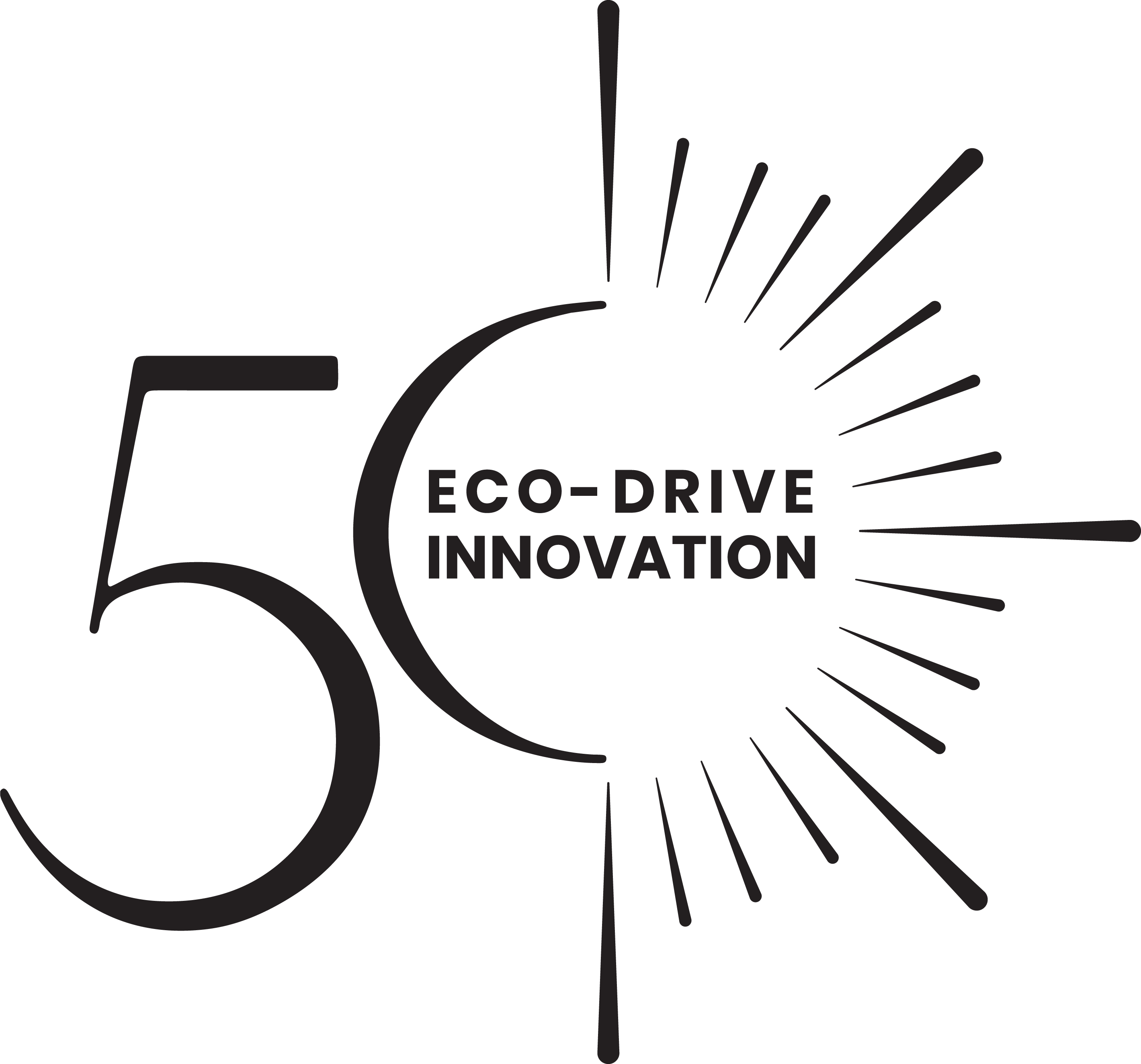 Eco Drive 50th Anniversary Logo